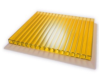 Сотовый поликарбонат цвет Желтый 6 мм